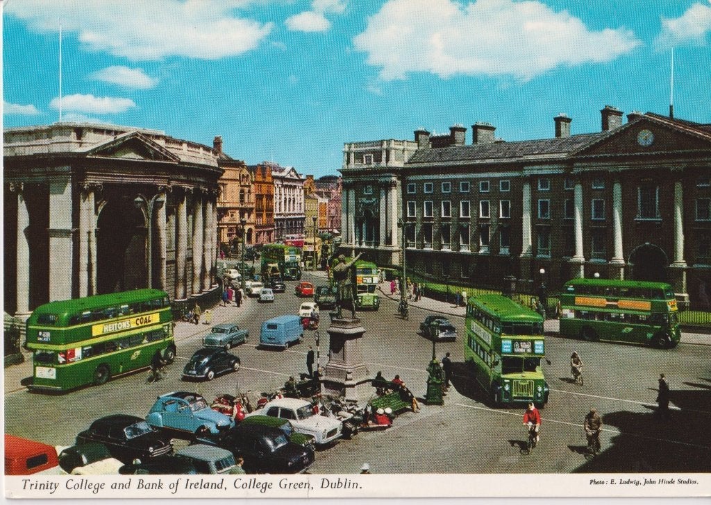 Ierland, Dublin met auto's , Ford Perfect, Ophalen of Verzenden, 1960 tot 1980, Ongelopen, Engeland