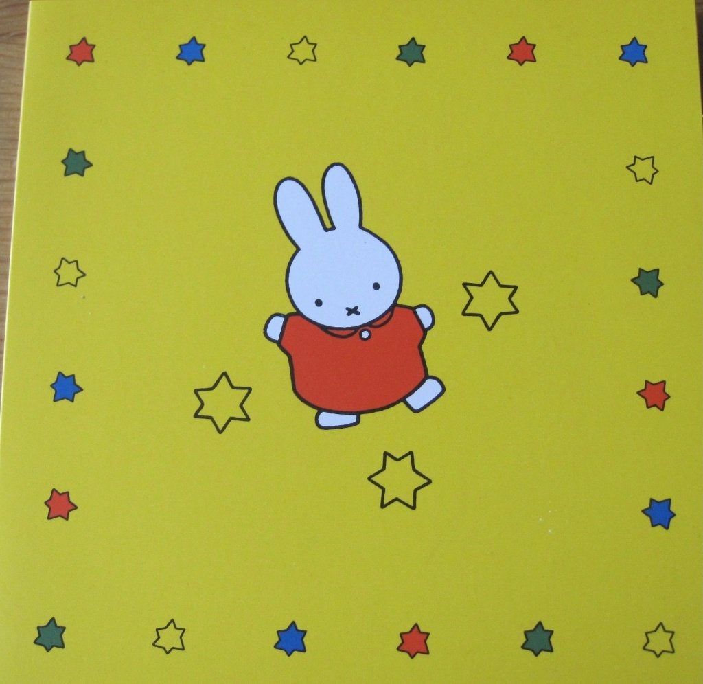 Dick Bruna - Nijntje in de sterren - dubbele ansichtkaart, Ophalen of Verzenden, 1980 tot heden, Gelopen, Overige thema's