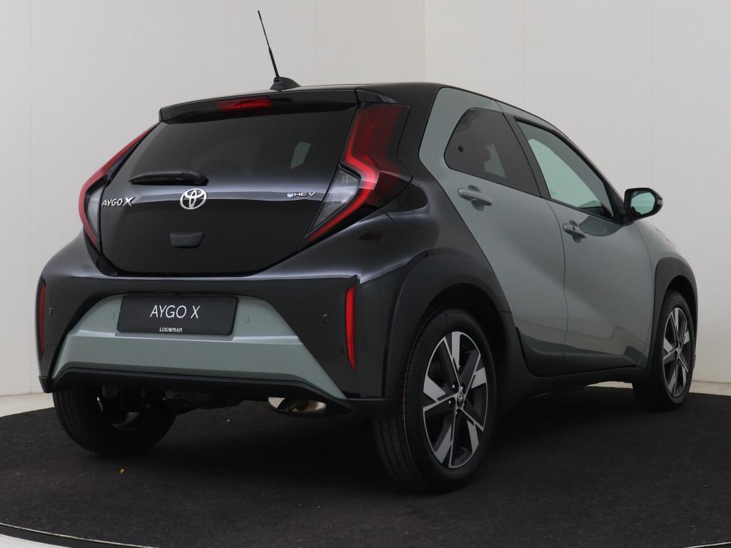 Toyota Aygo X Hybrid 115 pulse *NIEUW* (bj 2026, automaat), Stof, Zwart, 4 stoelen, 116 pk