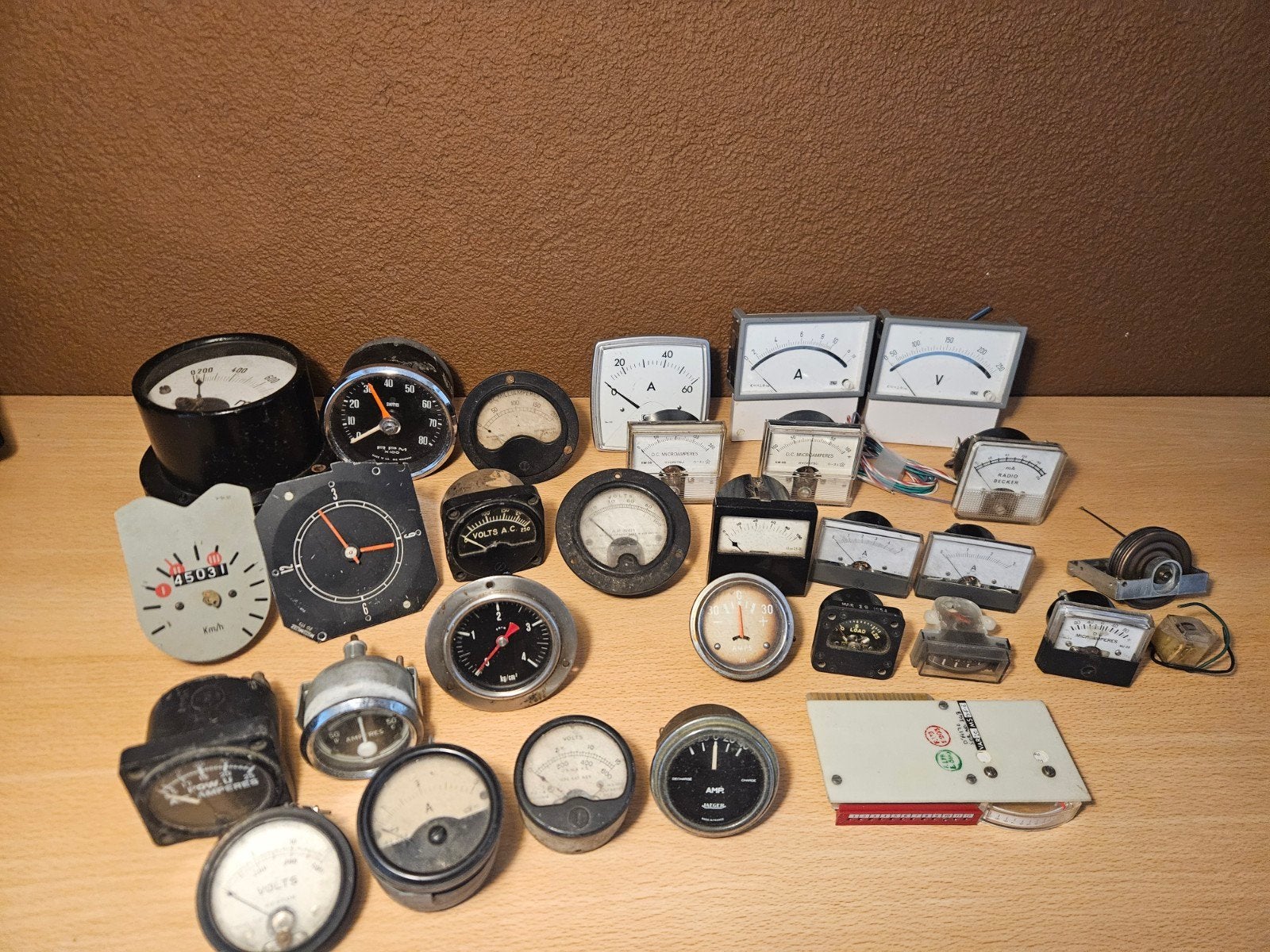 Diverse vintage meters en meetinstrumenten, Ophalen of Verzenden