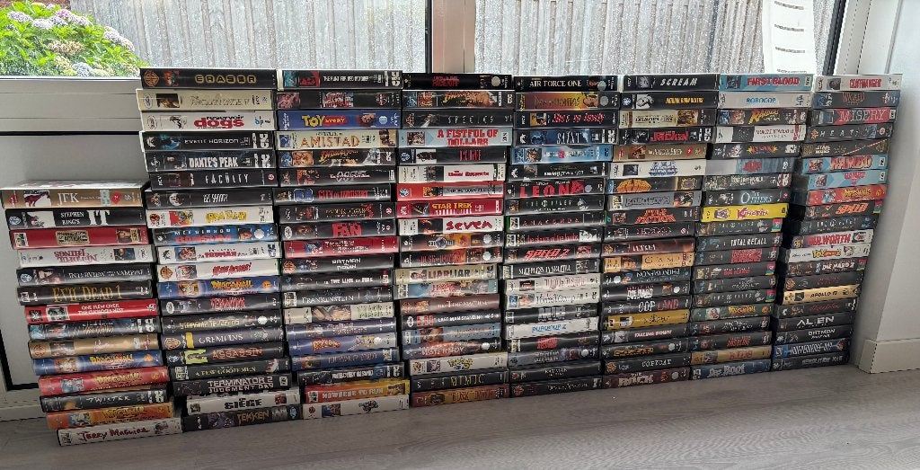 Videobanden (154 stuks, in 1 koop), Cd's en Dvd's, VHS | Film, Alle leeftijden, Ophalen, Gebruikt, Overige genres