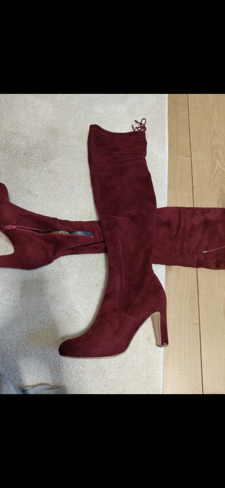 Carnaby London Power Overknee Laarzen - Maat 39, Hoge laarzen, Ophalen of Verzenden, Gedragen, Rood