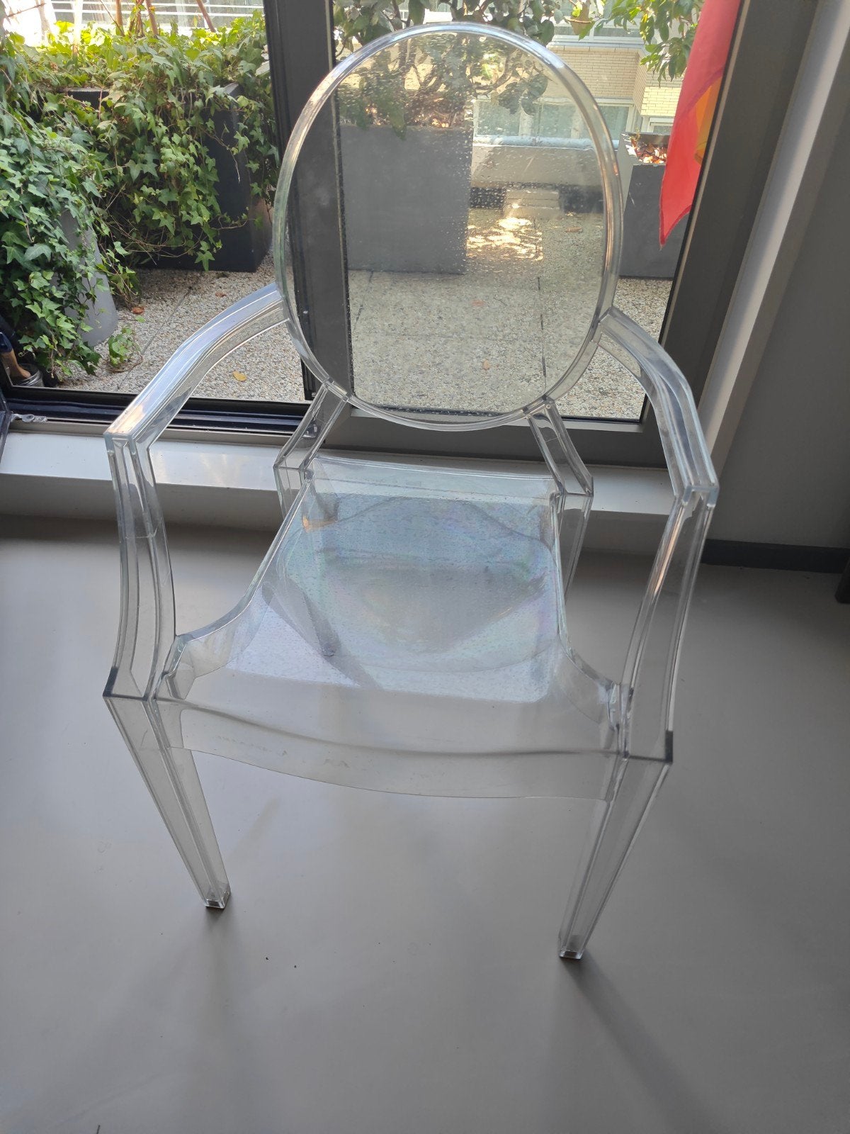 Kartell Louis Ghost stoel - Transparant design, Huis en Inrichting, Stoelen, Ophalen, Kunststof, Gebruikt, Overige kleuren