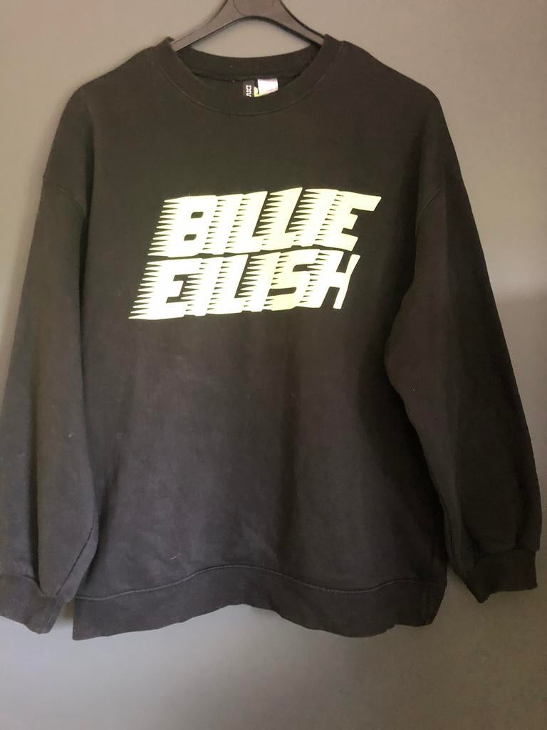 Billie eilish  sweater s/ m met groen logo, Ophalen of Verzenden, Zo goed als nieuw, Kleding