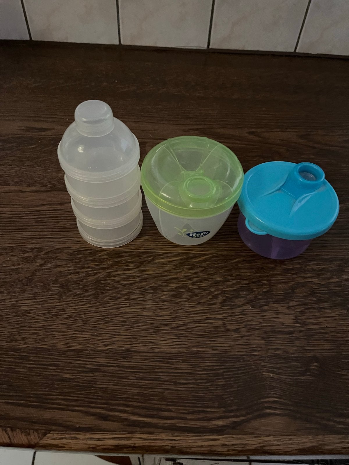 Bewaarbakjes voor babyvoeding of melkpoeder, Overige merken, Bewaarbakje, Ophalen of Verzenden, Zo goed als nieuw