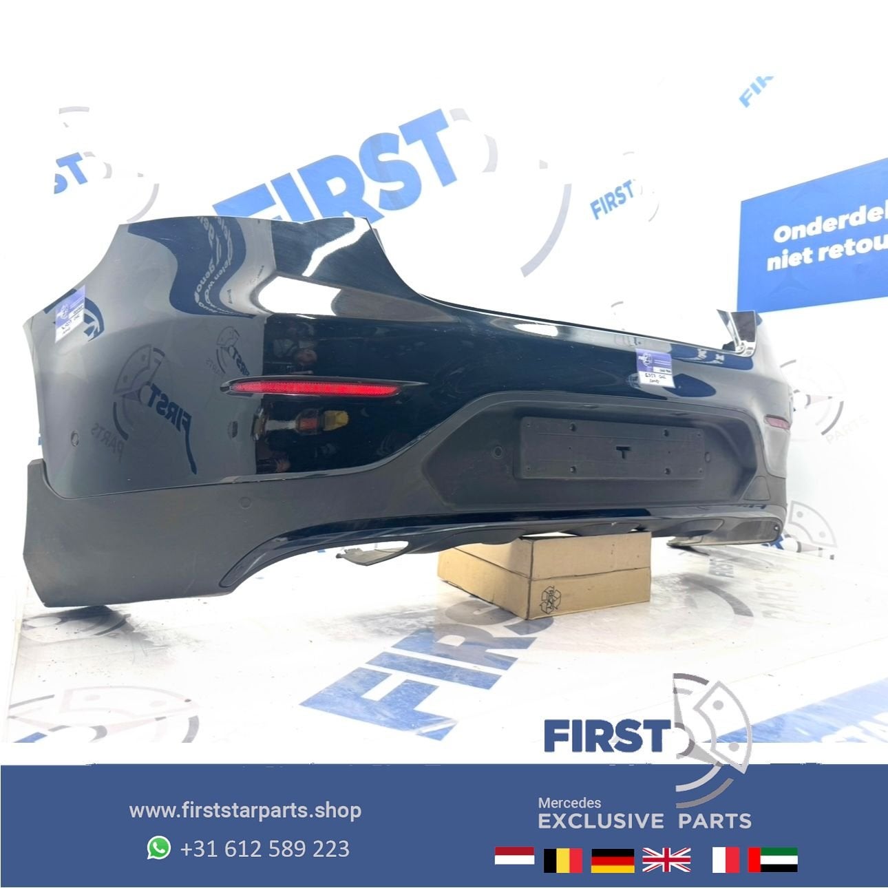 W253 C253 BUMPER GLC COUPÉ AMG ACHTERBUMPER + DIFFUSER GLC43, Gebruikt, -, Ophalen of Verzenden, Achter