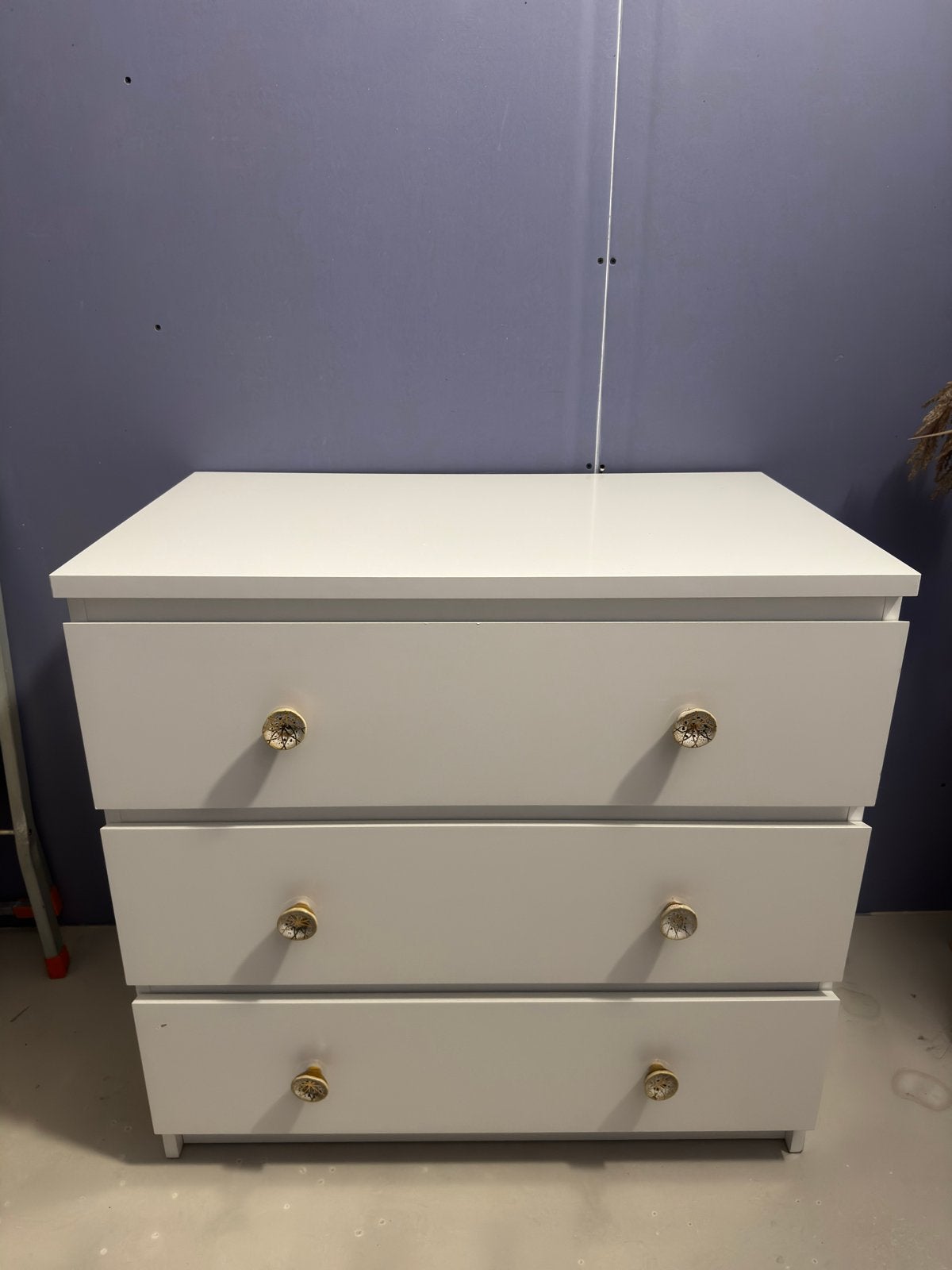 Ikea Malm ladekast met 3 lades - Wit, Huis en Inrichting, Kasten | Ladekasten, Ophalen, Gebruikt, 50 tot 100 cm, 3 of 4 laden