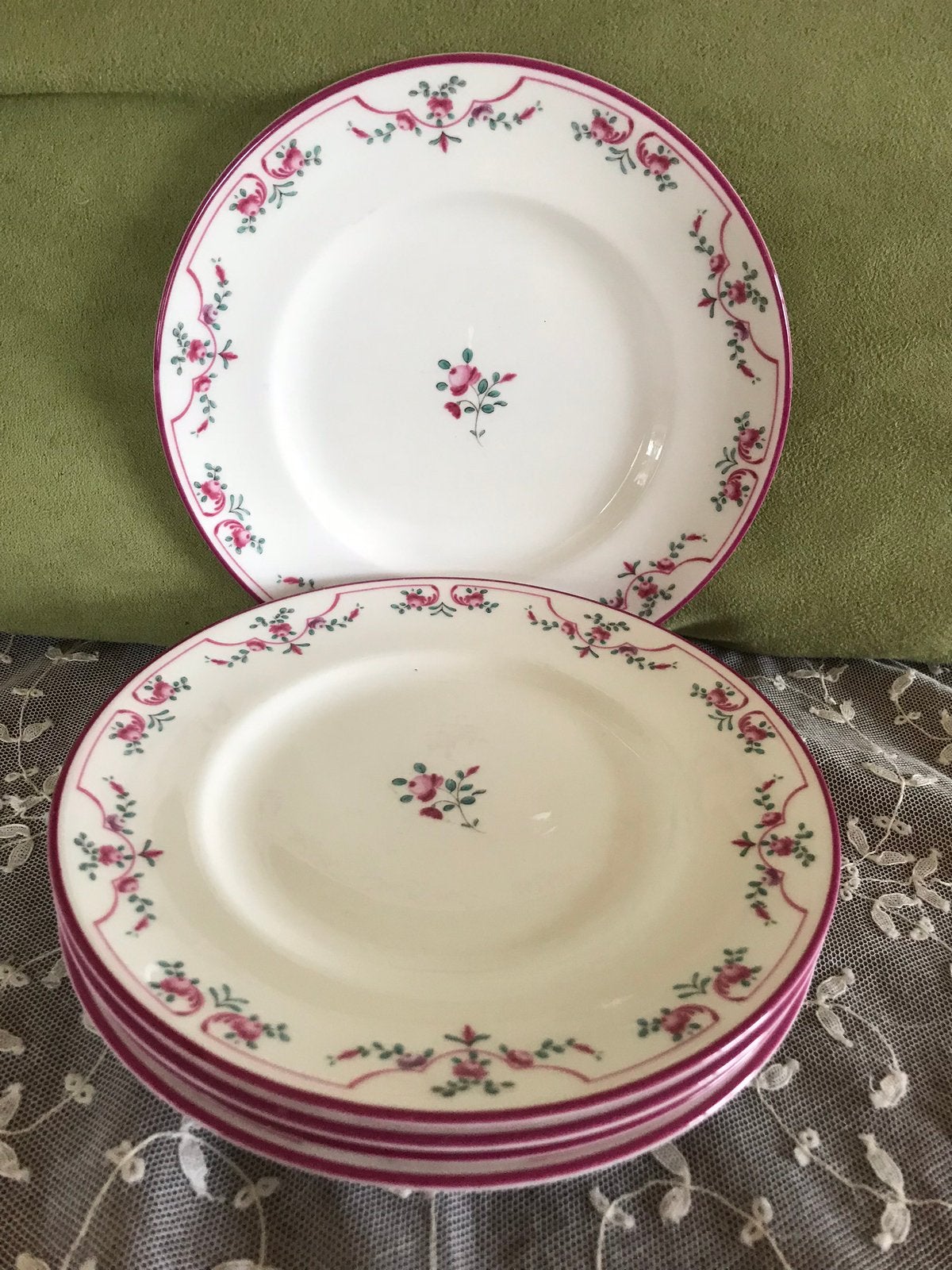 Gebaksbordje Royal Worcester Petite Fleur (050618), Gebruikt, Ophalen of Verzenden, Bord(en), Overige stijlen