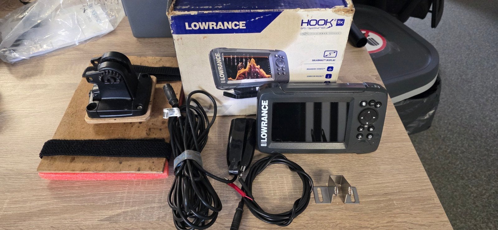 Lowrance Hook 5 fishfinder met GPS en transducer, Ophalen, Gebruikt, Overige typen