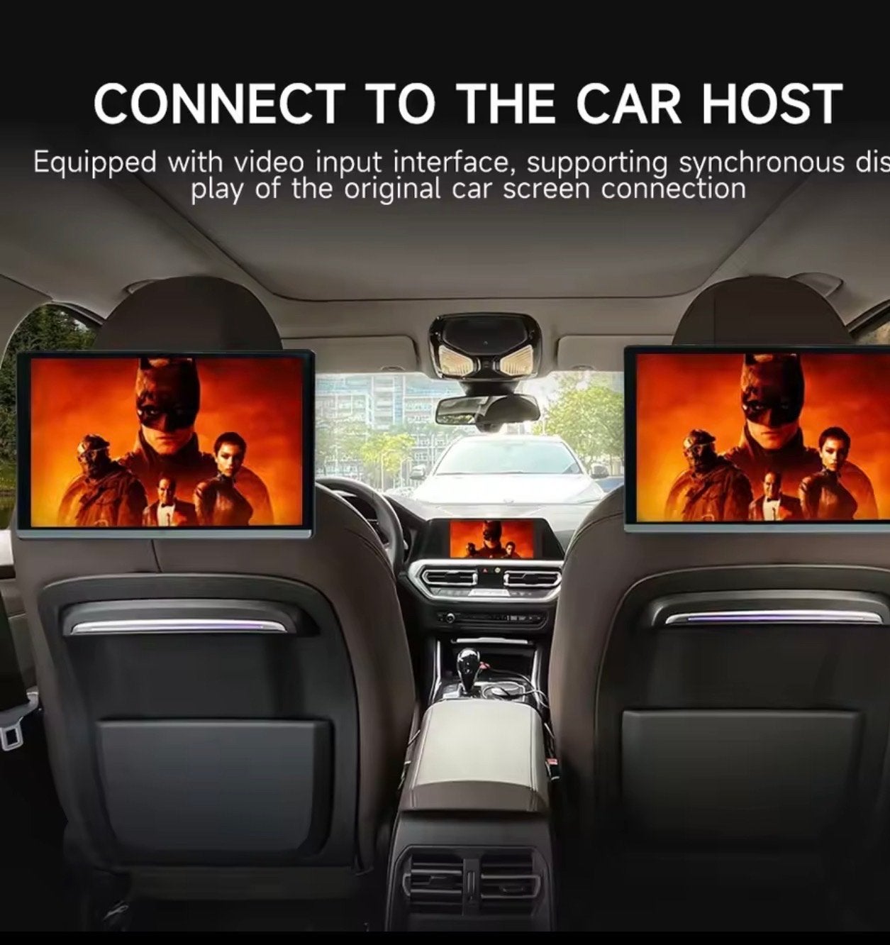 2x13,3" Multimedia Hoofdsteun Entertainment Android, Auto diversen, Ophalen of Verzenden, Zo goed als nieuw