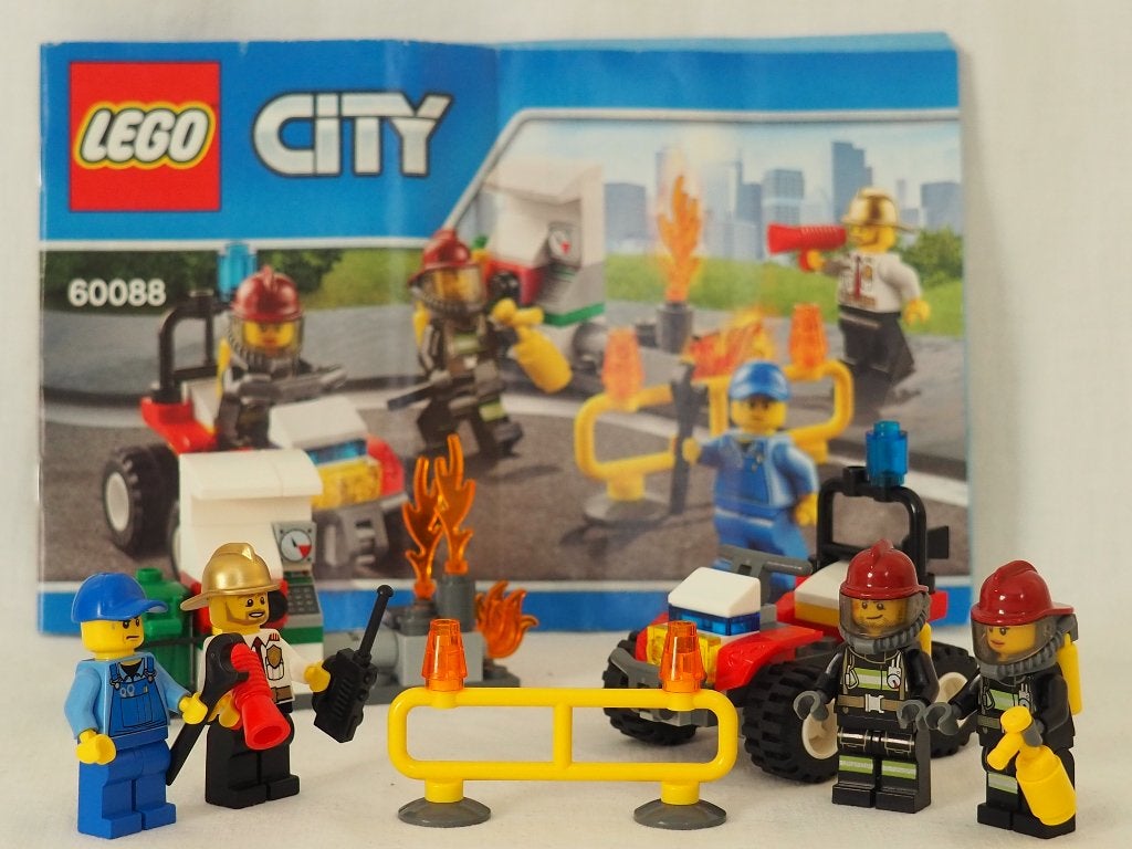 LEGO City 60088 Brandweer Starter Set met instructies, City, Lego, Ophalen of Verzenden, Zo goed als nieuw