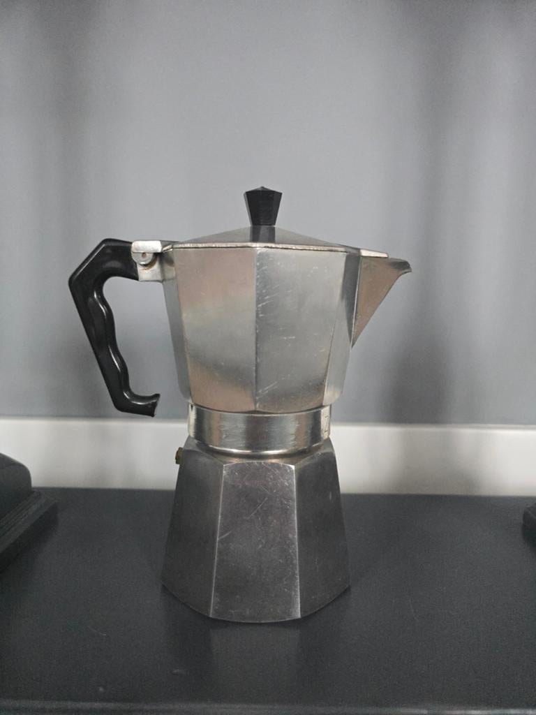 VTG BIALETTI ZANZIBAR MOKA ALUMINIUM 6 KOPJES KOFFIEZETTER, Ophalen of Verzenden