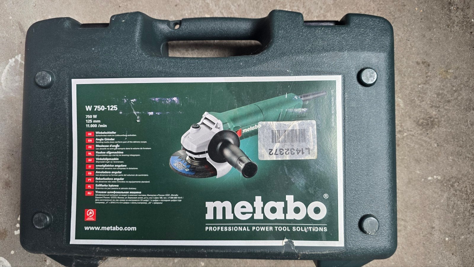 metabo haakse slijpmachine W 750-125, Ophalen of Verzenden, Nieuw, 700 tot 1000 watt, Haakse handslijpmachine