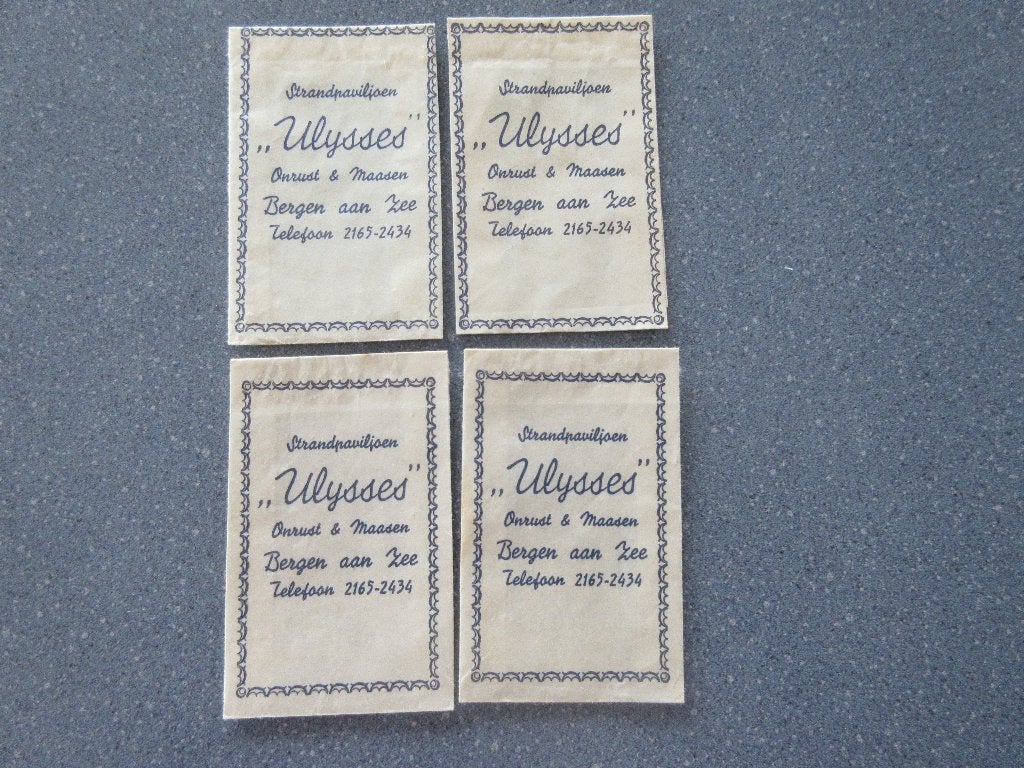 4 x Bergen aan Zee, strandpaviljoen Ulyssus, Verzenden, Nederland