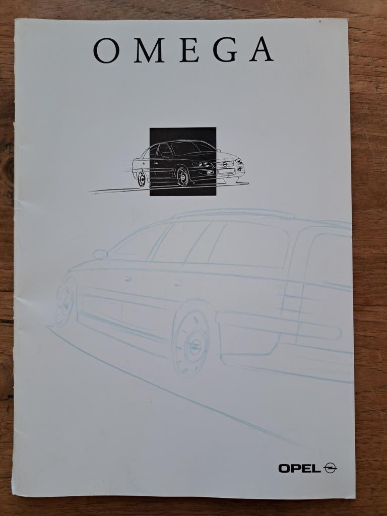 Verkoopfolder Opel Omega B - Origineel, Ophalen of Verzenden, Gelezen, Opel