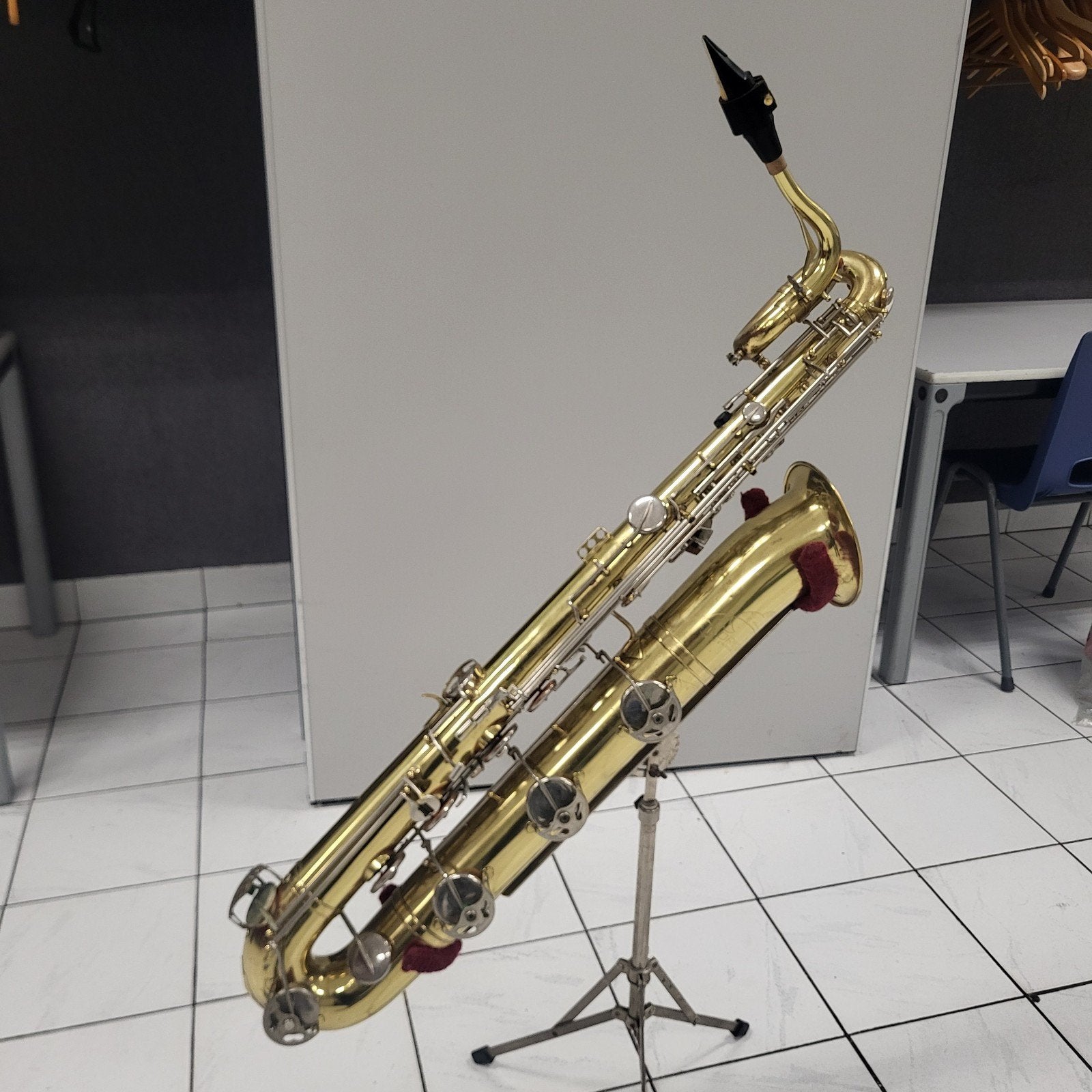 Borgani Bariton Saxofoon, Ophalen of Verzenden, Gebruikt, Bariton