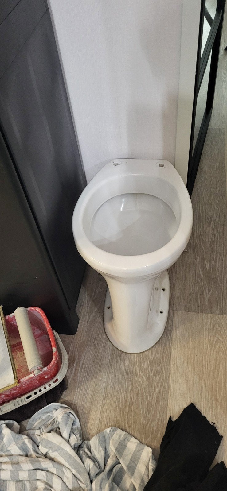 Wc met reservoir  47 cm Hoog, Ophalen, Zo goed als nieuw, Steen, Toilet