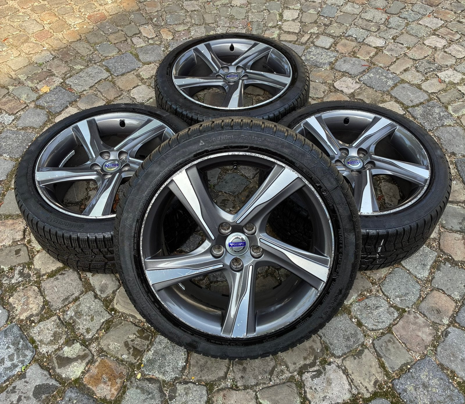 Volvo 18 inch 5x108 ixion ORIGINEEL continetal +6mm V60 V70, Ophalen, 18 inch, Banden en Velgen, Winterbanden