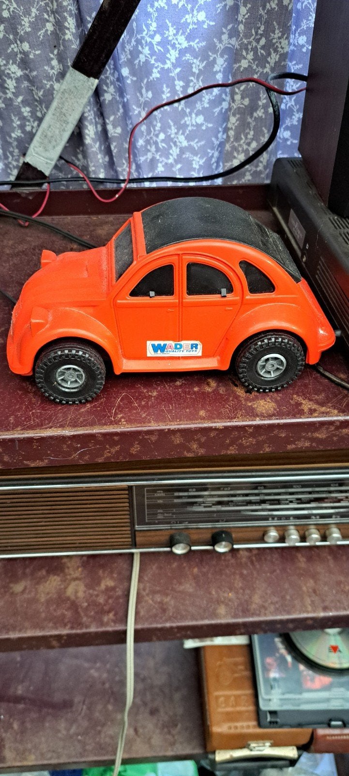 Vintage oranje speelgoedauto, Wader, jaren '80, Ophalen of Verzenden, Gebruikt