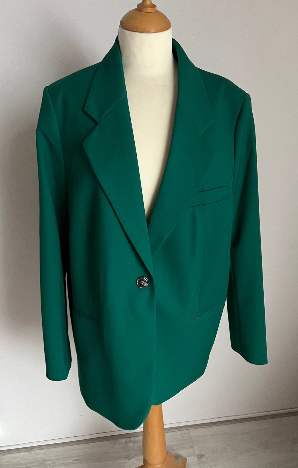 H&M blazer/colbert groen, Kleding | Dames, Maat 42/44 (L), Ophalen of Verzenden, Zo goed als nieuw, Jasje