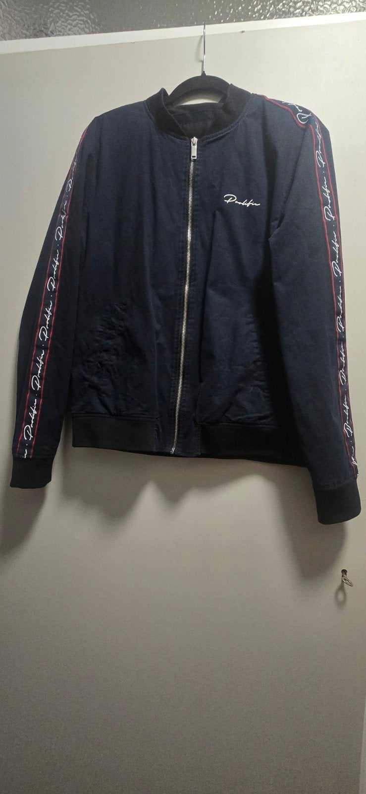 River Island Bomberjack - Maat L, Maat 52/54 (L), Blauw, Ophalen of Verzenden, Zo goed als nieuw