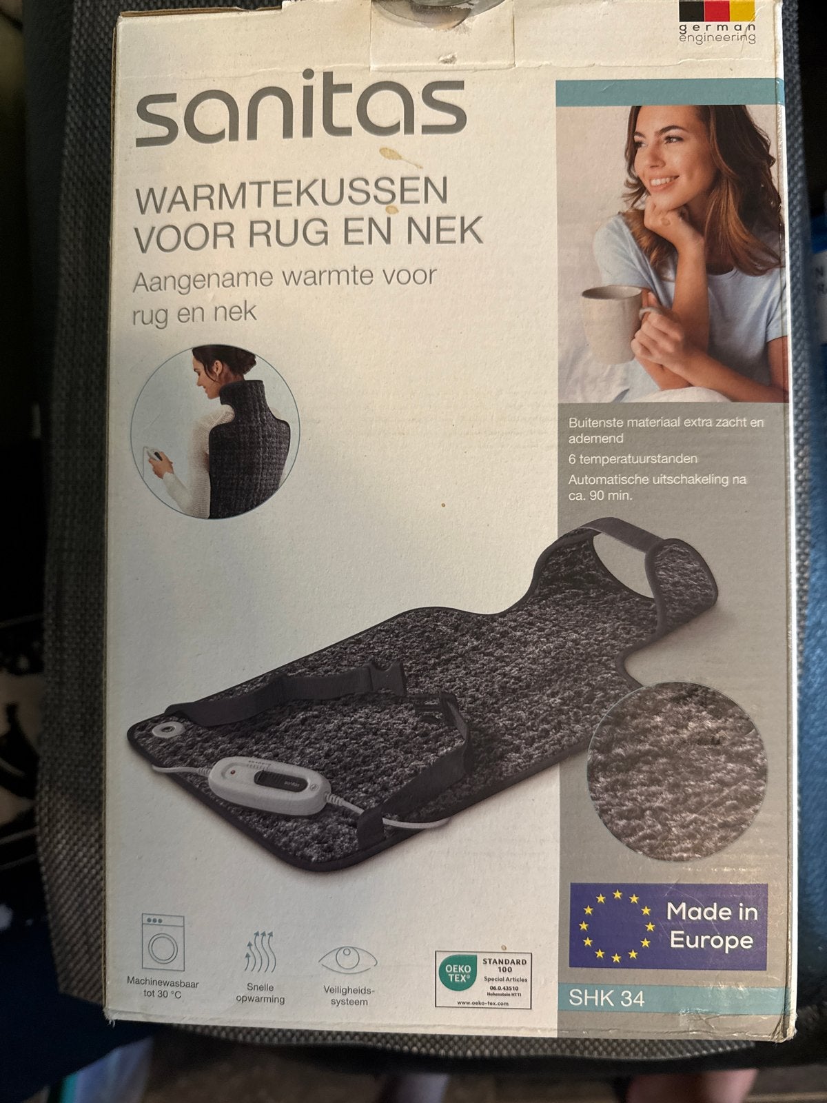 Sanitas Warmtekussen voor Rug en Nek - SHK 34, Ophalen of Verzenden, Nieuw, Overige typen