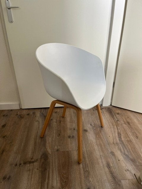 HAY Aac22 About a chair stoel, Gebruikt, Twee, Wit, Ophalen