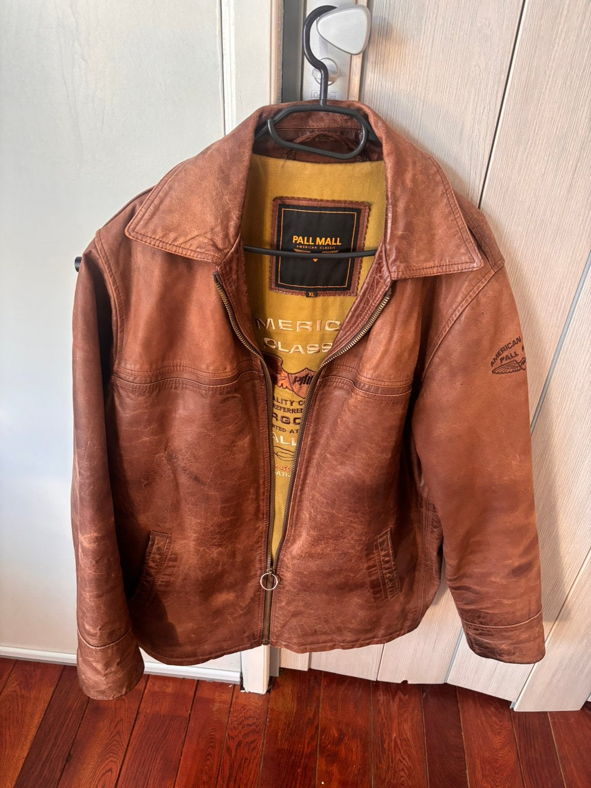 Vintage Pall Mall PME American Classic leren jas XL bruin, Kleding | Heren, Ophalen of Verzenden, Zo goed als nieuw, Maat 56/58 (XL)