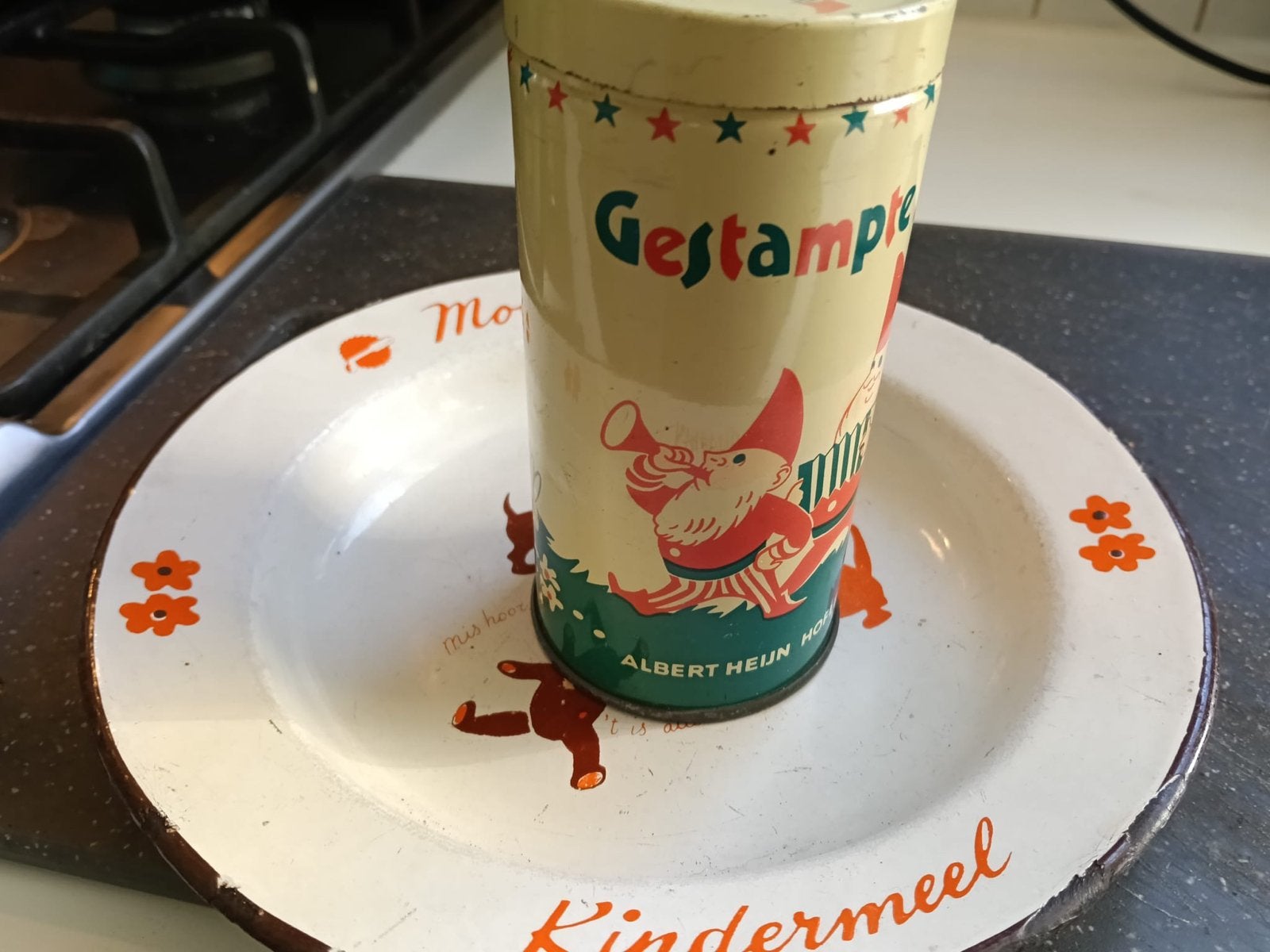 Vintage Albert Heijn blik Gestampte Muisjes, Ophalen of Verzenden