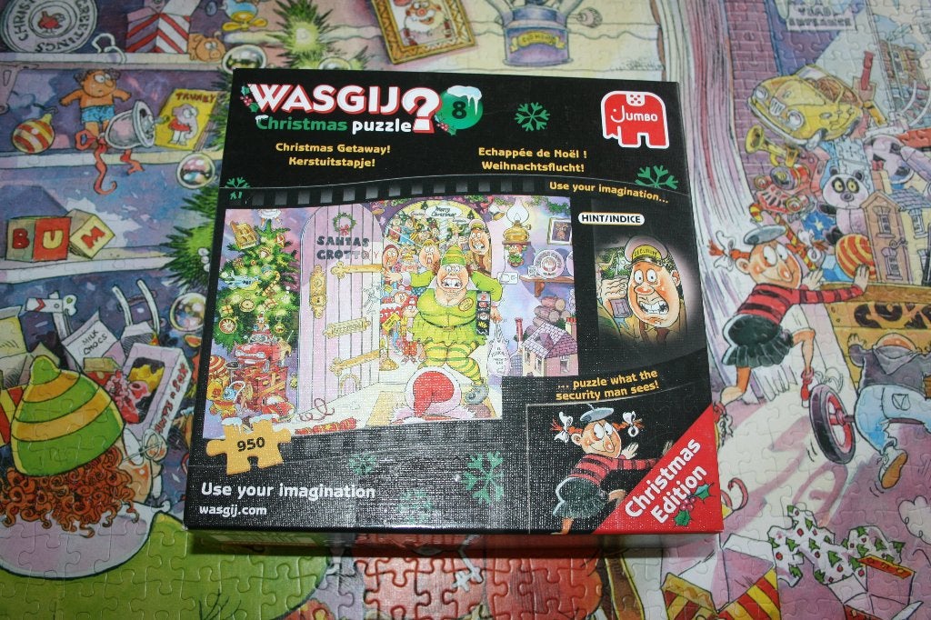 Legpuzzel Wasgij? 8 - kerstuitstapje - 950 stukjes, Ophalen of Verzenden, 500 t/m 1500 stukjes, Zo goed als nieuw