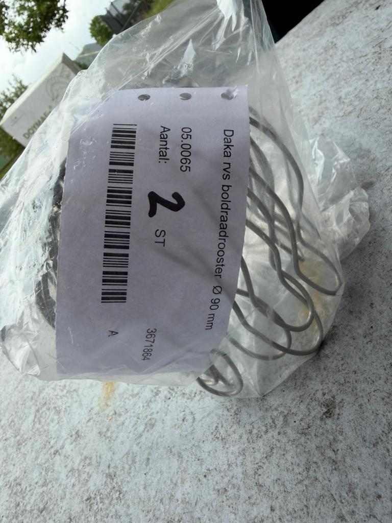 2 stuks RVS boldraadroosters / bladvangers Ø90 mm, Minder dan 75 liter, Ophalen of Verzenden, Nieuw