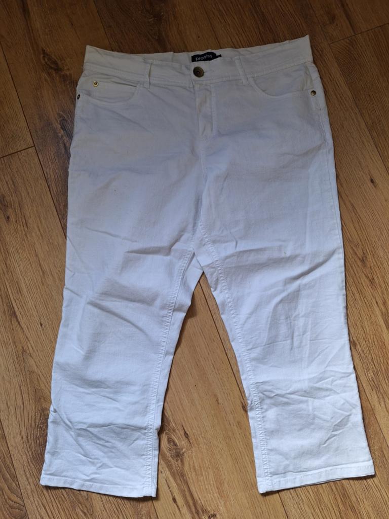Nieuw promiss Kuitbroek 42 wit stretch, Wit, Maat 42/44 (L), Nieuw, Ophalen of Verzenden