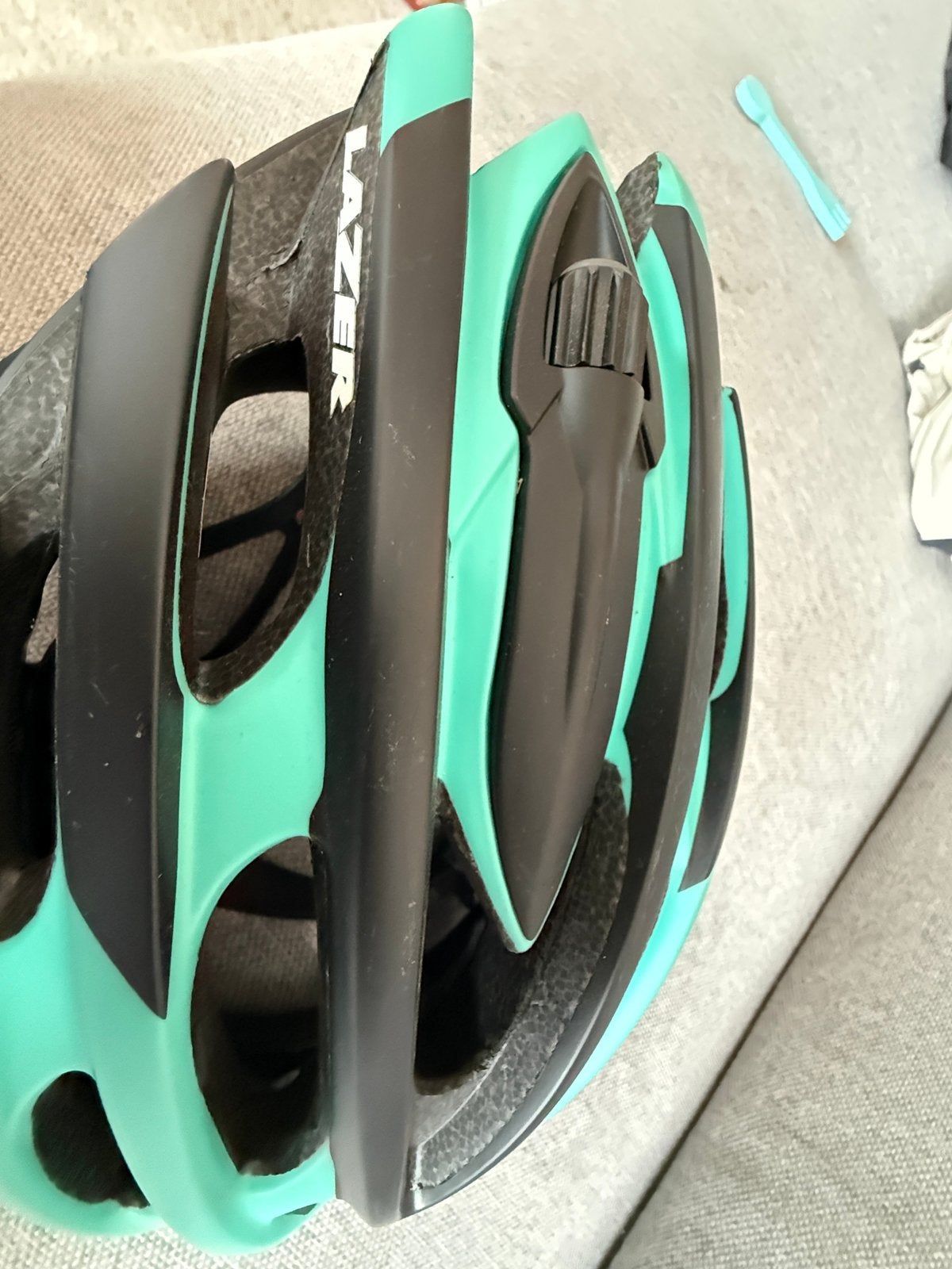 Lazer Sphere fietshelm Bianchi Celeste – maat M (55-59 cm), Ophalen, Gebruikt, M, Heer of Dame