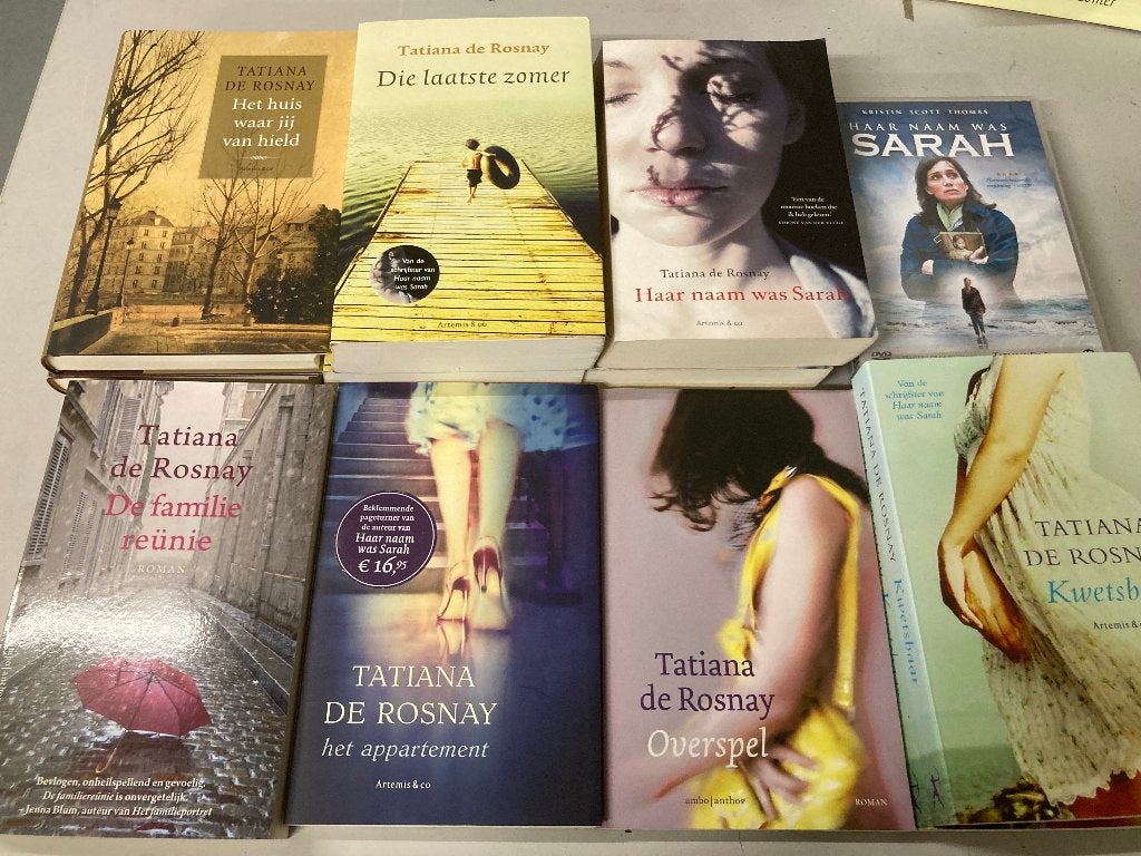 T.K. nog 5 boeken van Tatiana de Rosnay + DVD zie lijst, Ophalen of Verzenden, Gelezen, Tatiana de Rosnay, Wereld overig