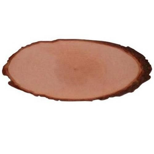 Boomschorsschijf ovaal l. 14-16 cm b. 6,4-7,5 cm dik 1,5 cm, ., Nieuw, ., Knutselmateriaal
