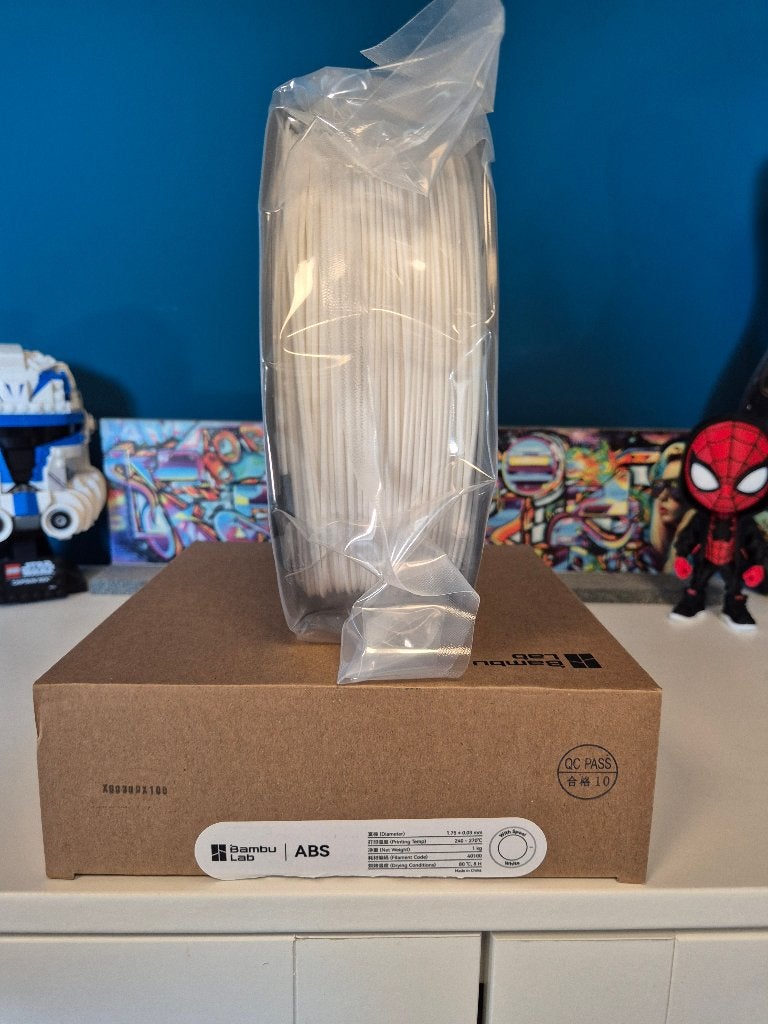 Bambu Lab ABS Filament – Wit – Nieuw op spoel, Computers en Software, 3D-printerbenodigheden, Ophalen of Verzenden, Nieuw, Filamentrollen
