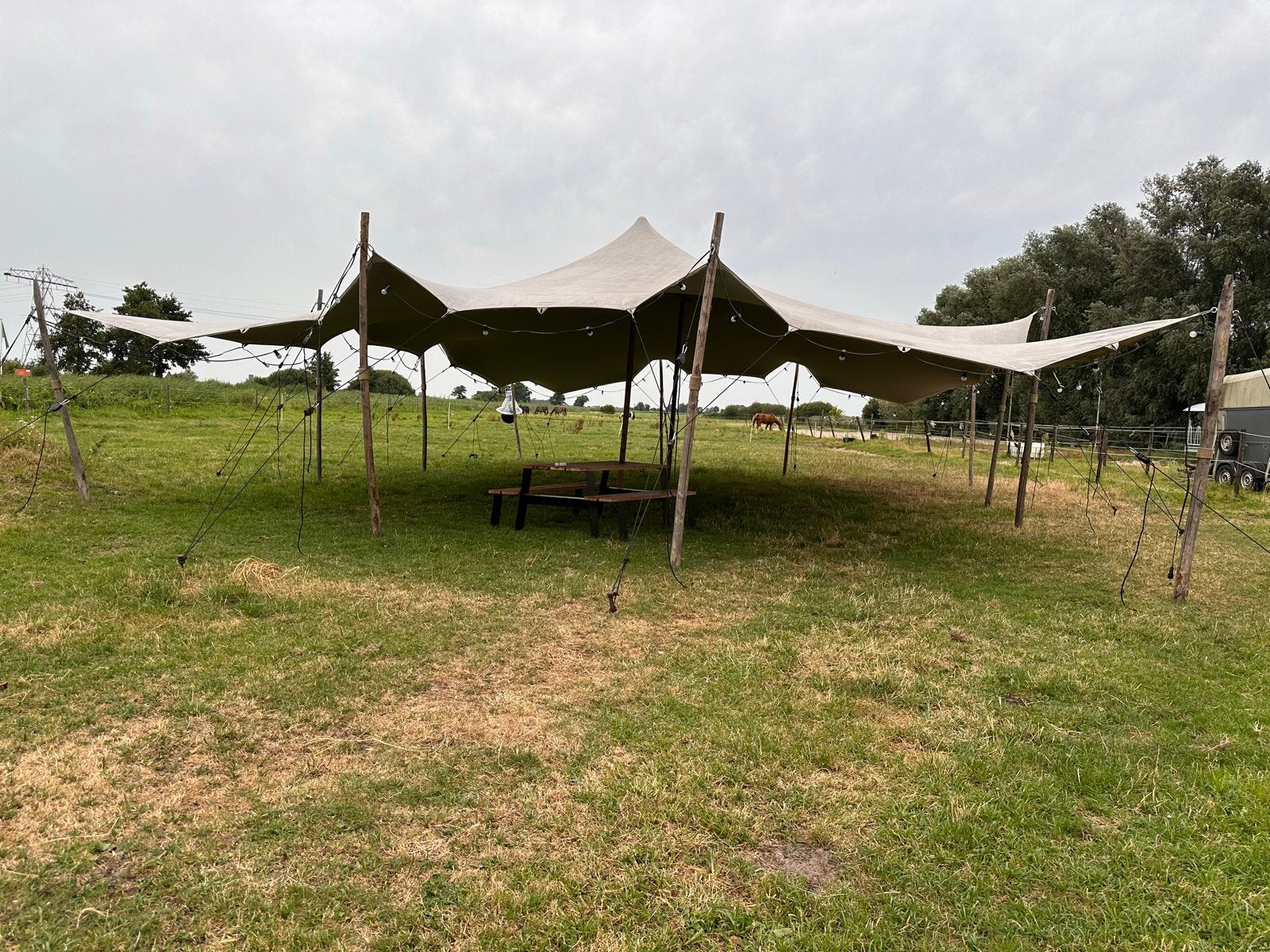 Strechtent Tentvision 10x12m - Ideaal voor evenementen, Ophalen, Gebruikt, Overige typen, 6 meter of meer