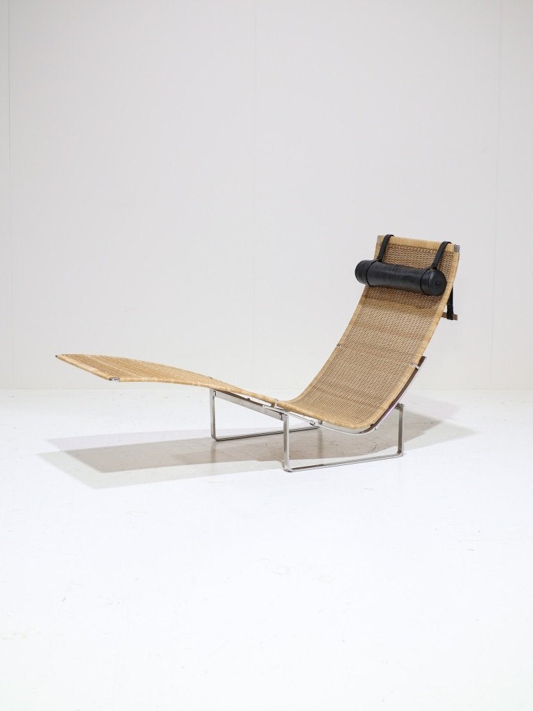 PK24 Lounge Chair Poul Kjaerholm Fritz Hansen rotan 1988, Ophalen, -, -, Zo goed als nieuw