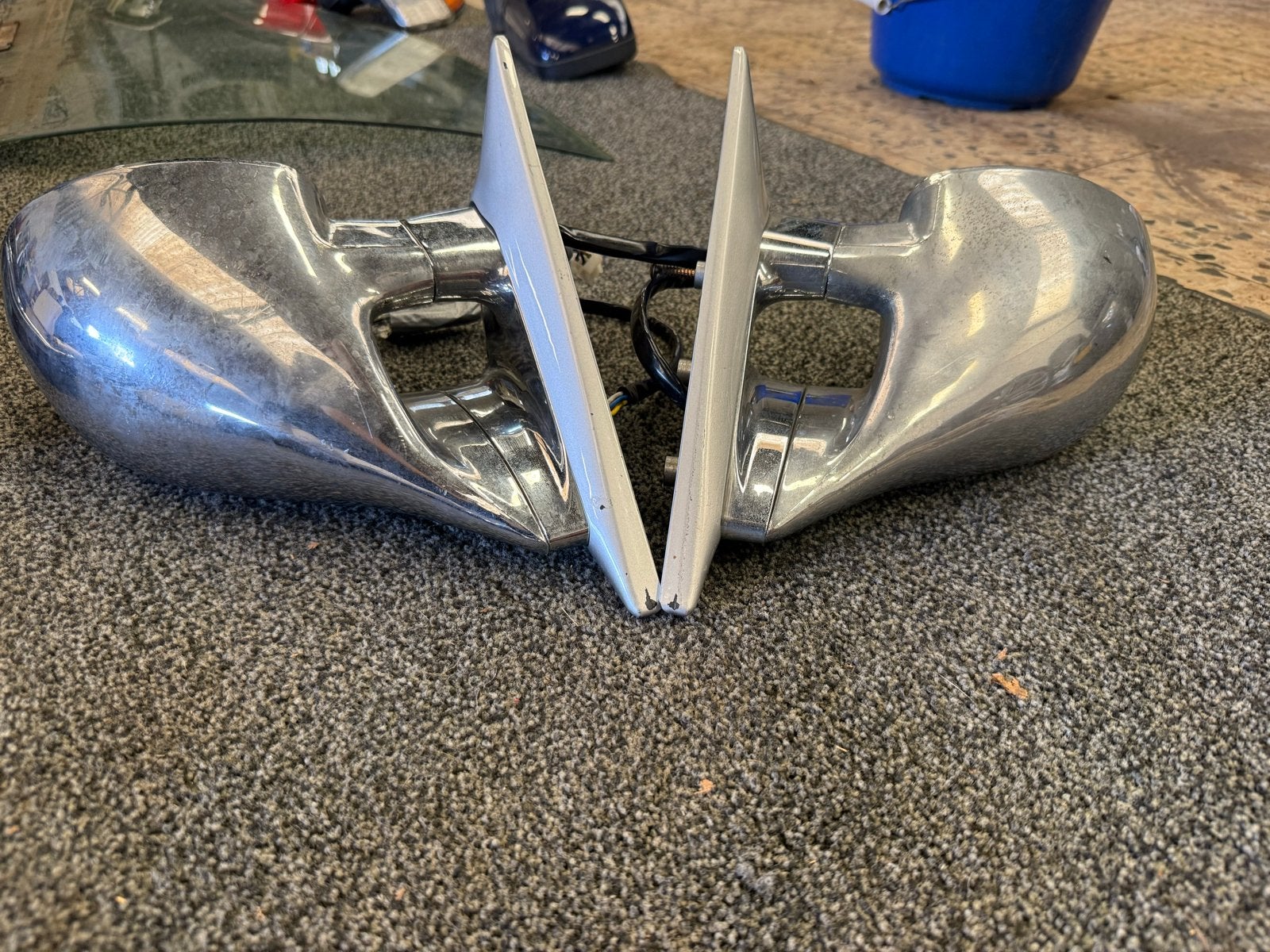E36 Chrome M3 Spiegels Elektrisch Verstelbaar Cabrio Coupé, Auto-onderdelen, Ophalen of Verzenden, Gebruikt, BMW