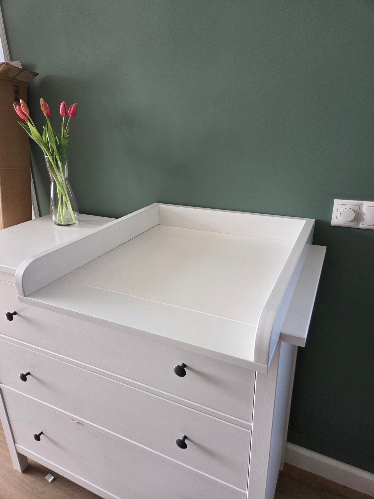 Witte opzetstuk voor commode, Kinderen en Baby's, Kinderkamer | Commodes en Kasten, 50 tot 70 cm, Zo goed als nieuw, 75 tot 100 cm