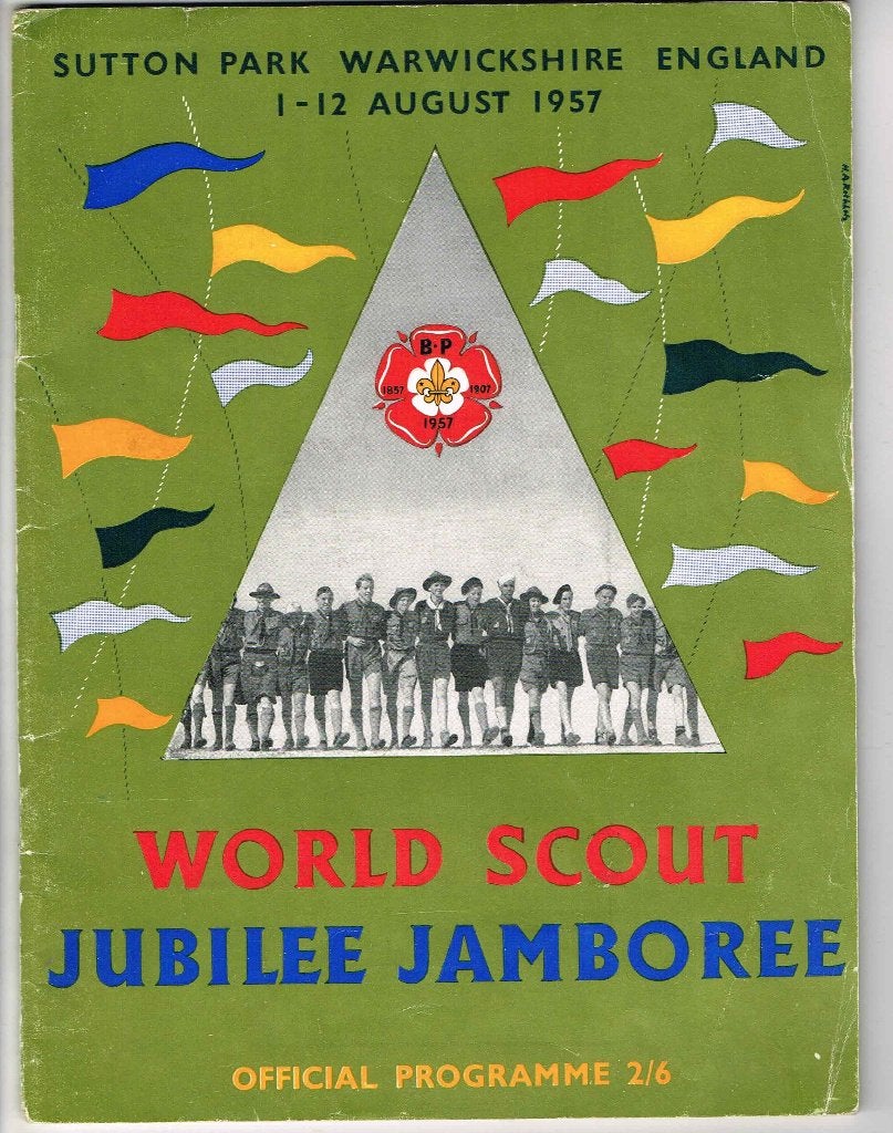 scouting Wereld Jamboree 1957 UK Official Programma brochure, Ophalen of Verzenden, Gebruikt, Boek of Tijdschrift