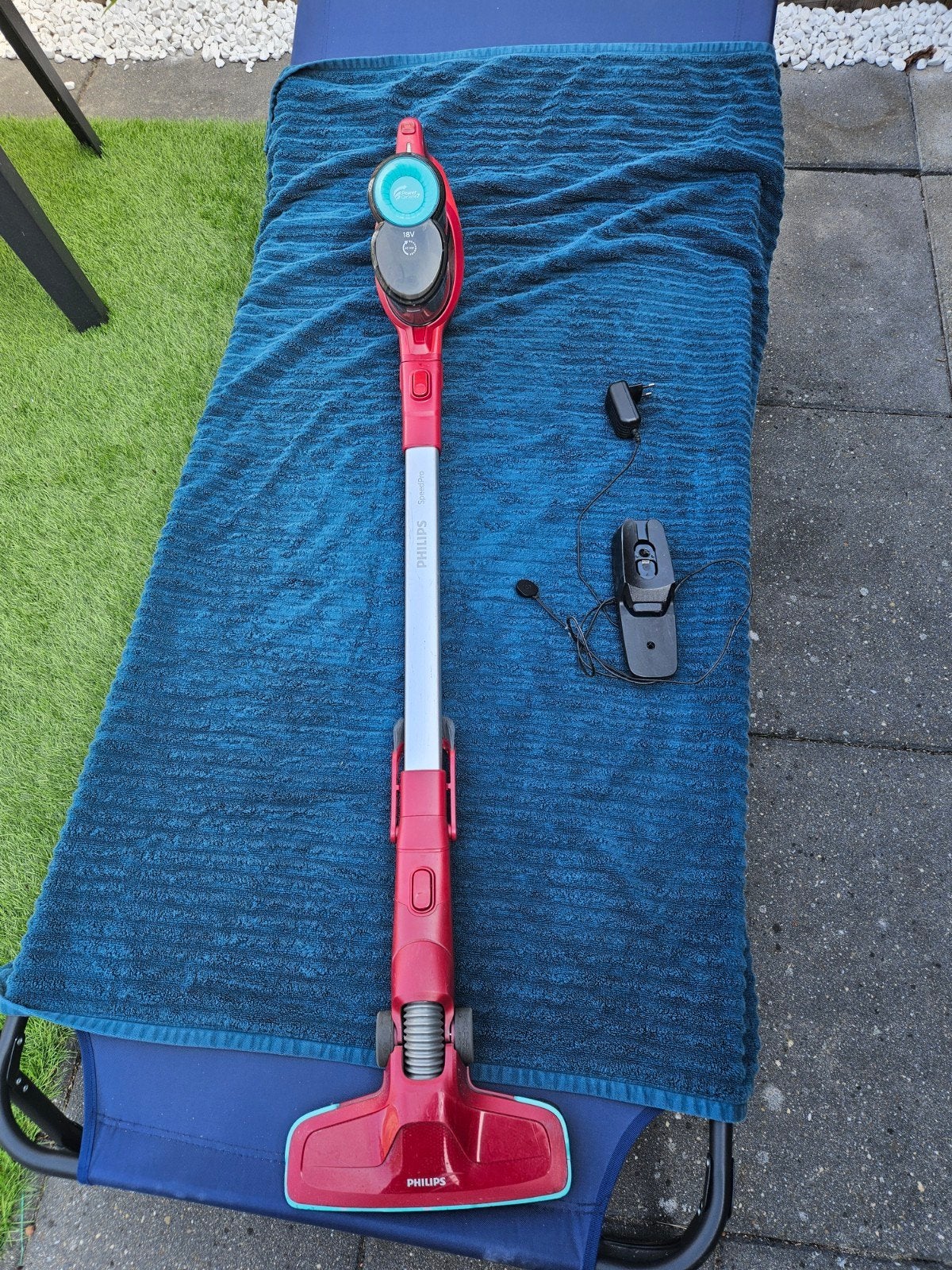 Philips SpeedPro Steelstofzuiger - 18V, 40 min accuduur, Ophalen, Gebruikt, Philips, Draadloos