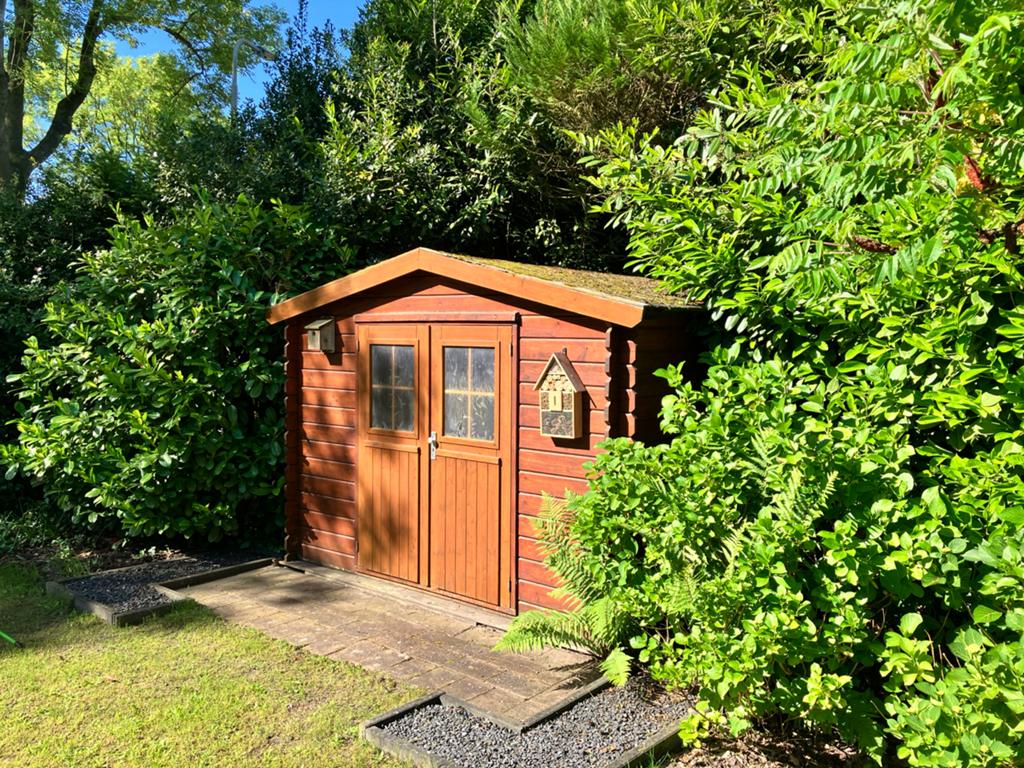 Houten tuinhuis 3x3m, hoogste punt 2,3m, Ophalen, Tuinhuis, 250 tot 500 cm, 2 ramen
