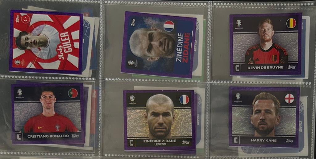 Euro 2024 stickers (Paars) o.a PTW, Legend, Captain v/a €2,-, Ophalen of Verzenden, Nieuw, Meerdere stickers