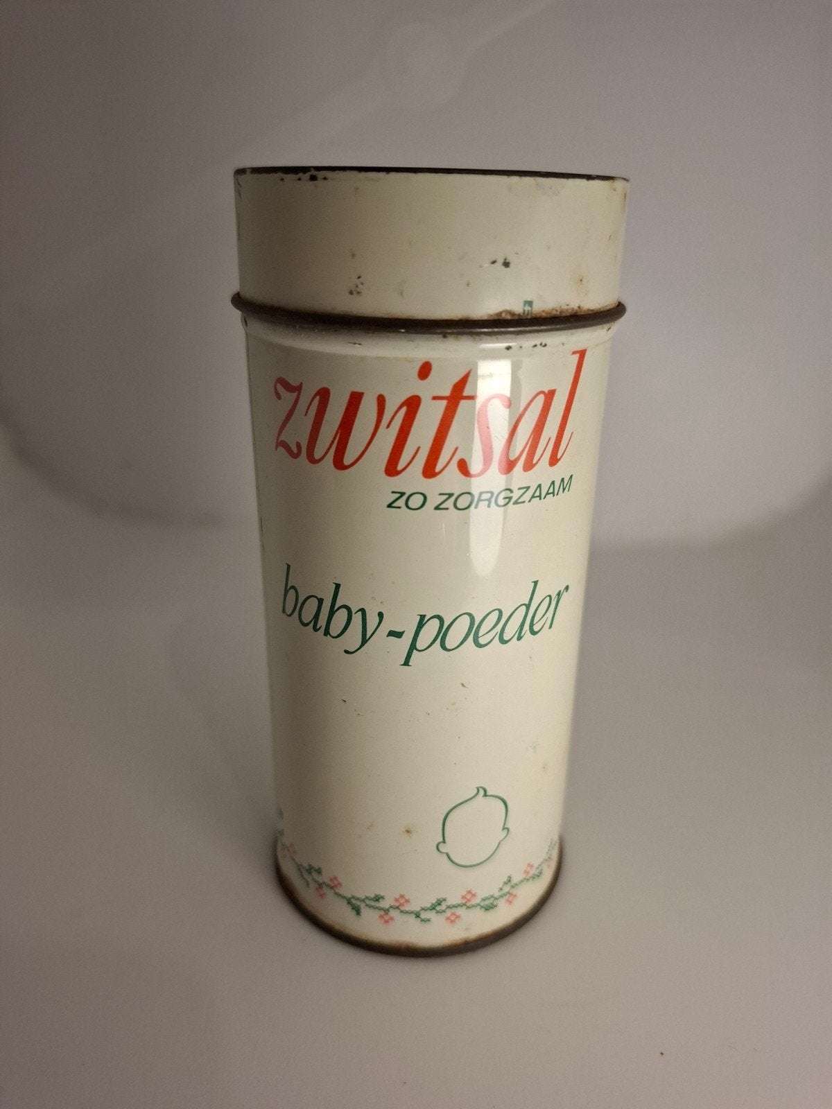 Vintage Zwitsal Babypoeder Blik Jaren '50/'60 - Apeldoorn, Ophalen of Verzenden, Gebruikt, Overige, Overige merken