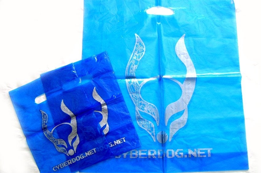 vintage cyberdog shoppers cyber gothic retro verzamelen Y2K, Verzenden, Zo goed als nieuw, Verpakking