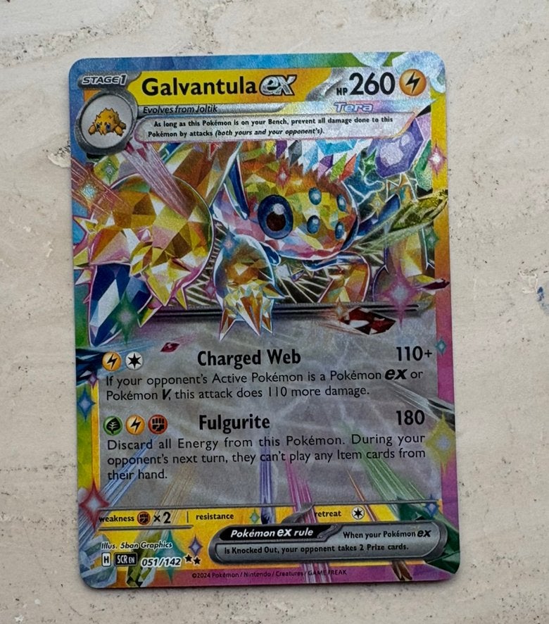 Galvantula ex - 051/142 - Stellar Crown - Pokémon, Ophalen of Verzenden, Zo goed als nieuw