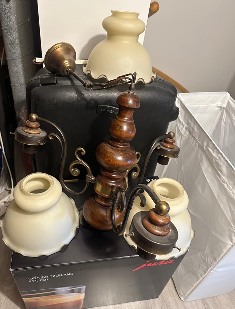 Klassieke hanglamp, Ophalen