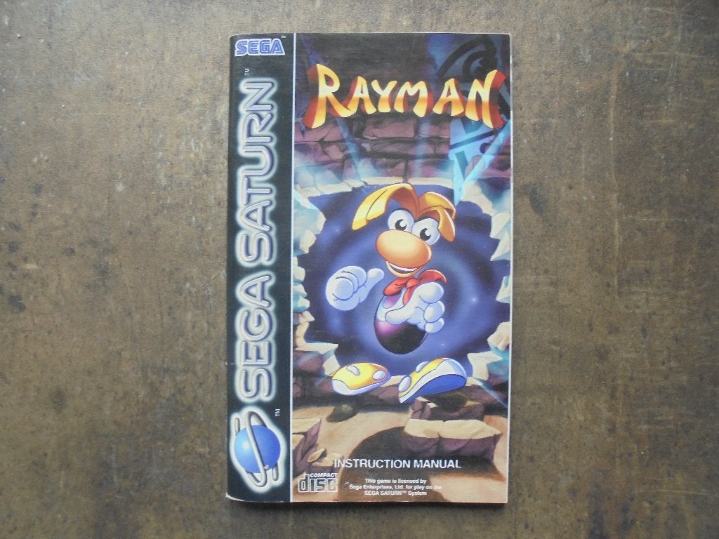 Instruction Manual Rayman voor Sega Saturn (zie foto's), Gebruikt, 1 speler, Racen en Vliegen, Ophalen of Verzenden