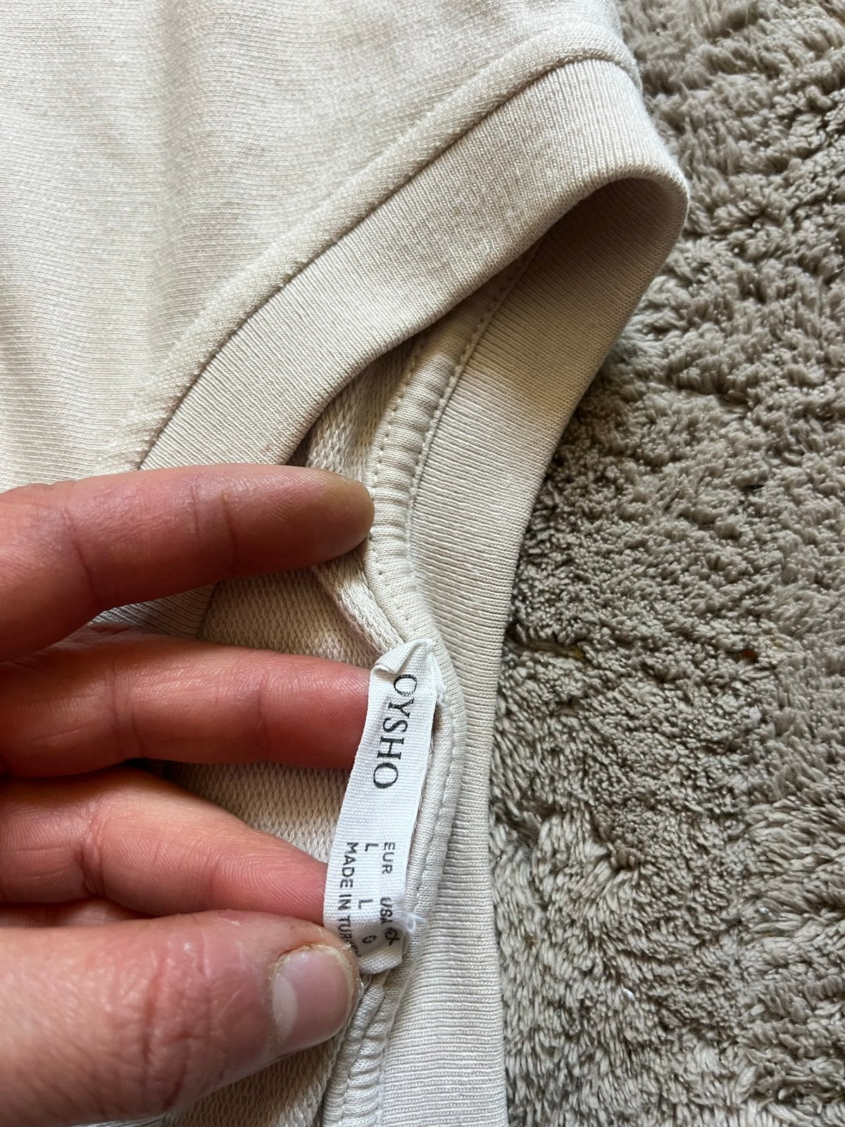 Oysho longsleeve shirt maat L, Kleding | Dames, Ophalen of Verzenden, Zo goed als nieuw, Maat 42/44 (L), Beige